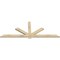 Ekena Millwork Kennewick Rough Sawn Timber Gable Bracket, Douglas Fir, 84"W x 31"H x 2"D x 4"F, 9/12 Pitch GBW084X31X0204KEN00RDF - alternate 3